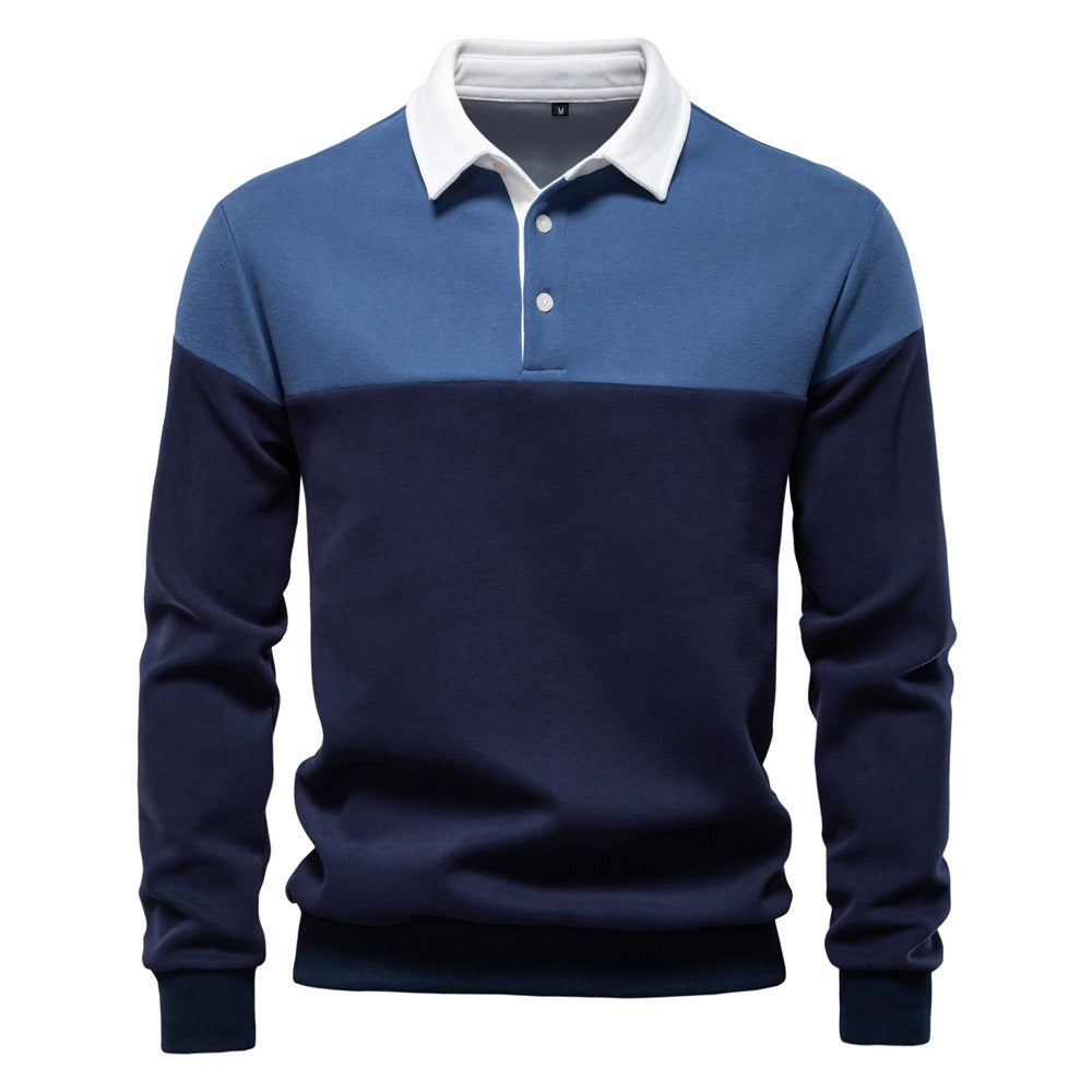 Langarm-Sweatshirt mit Polokragen für Herren – 2025 Frühlings-Casual-Streetwear-Top | HD3006 