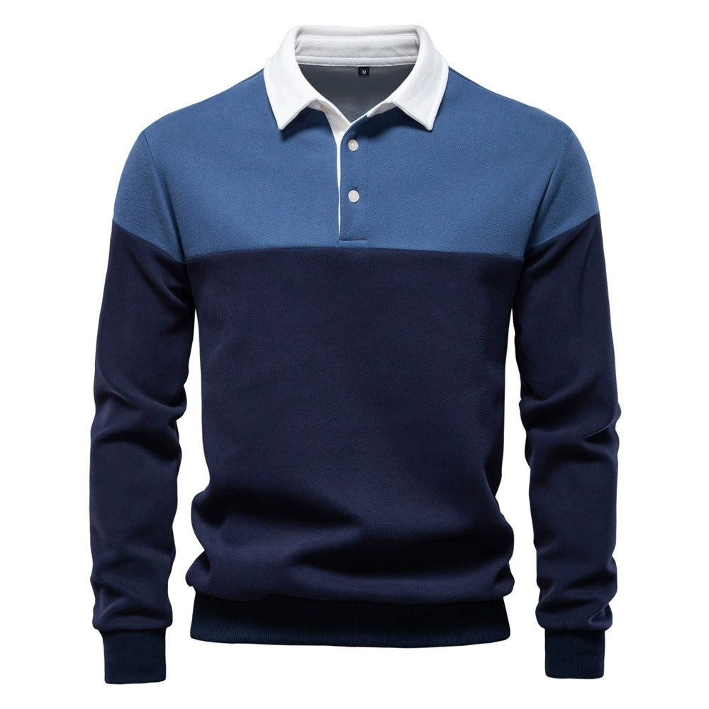 Langarm-Sweatshirt mit Polokragen für Herren – 2025 Frühlings-Casual-Streetwear-Top | HD3006 