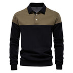 Langarm-Sweatshirt mit Polokragen für Herren – 2025 Frühlings-Casual-Streetwear-Top | HD3006 
