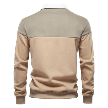 Langarm-Sweatshirt mit Polokragen für Herren – 2025 Frühlings-Casual-Streetwear-Top | HD3006 
