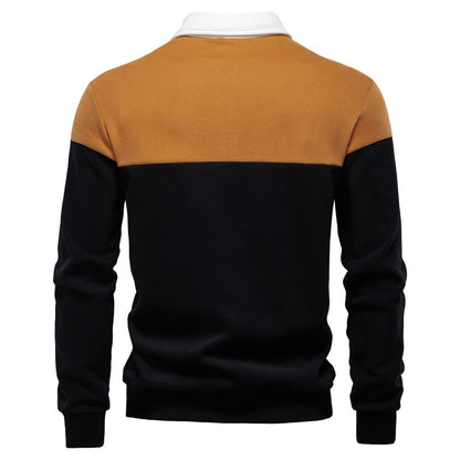 Langarm-Sweatshirt mit Polokragen für Herren – 2025 Frühlings-Casual-Streetwear-Top | HD3006 