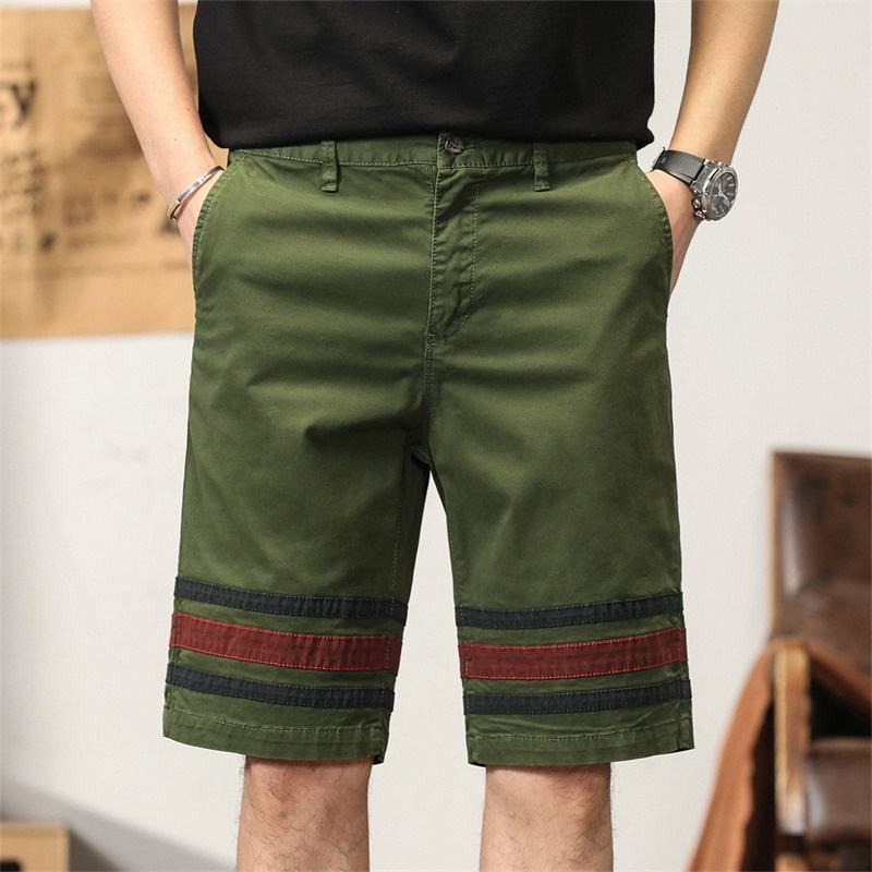 Pantaloncini cargo aderenti alla moda casual da uomo, corti e atletici | G3612 