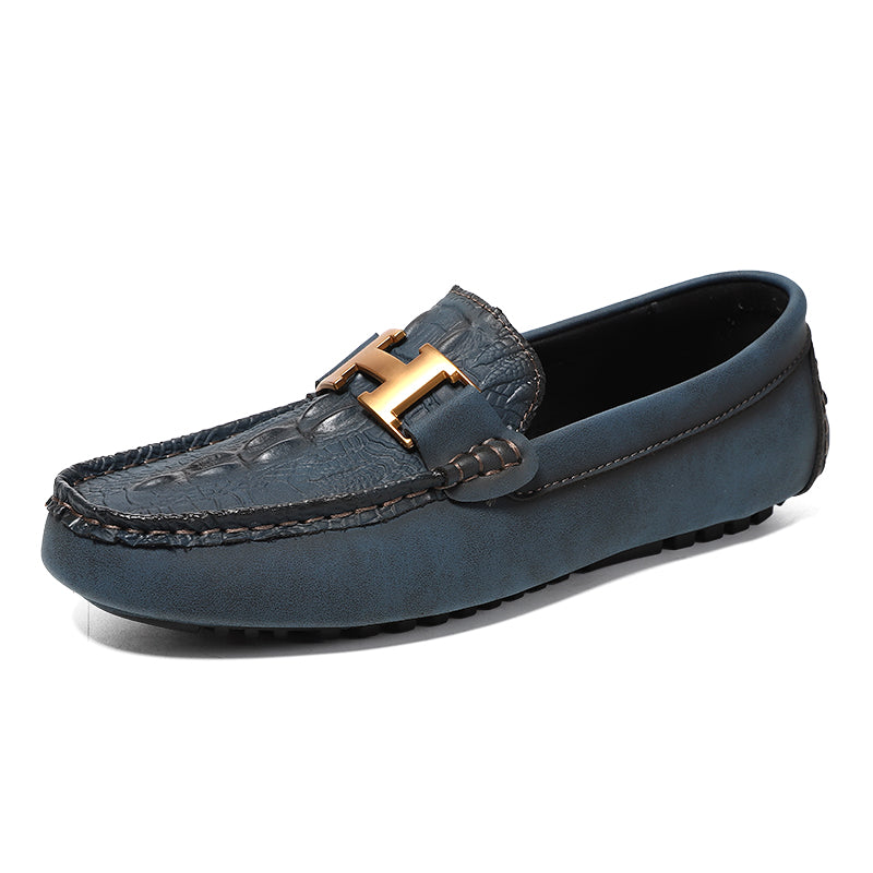 Herren-Leder-Loafer in Übergröße – Slip-On-Mokassins zum Fahren | 2566 