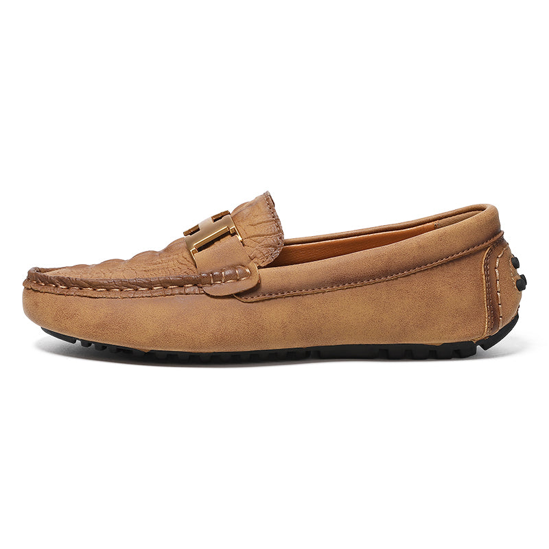 Herren-Leder-Loafer in Übergröße – Slip-On-Mokassins zum Fahren | 2566 