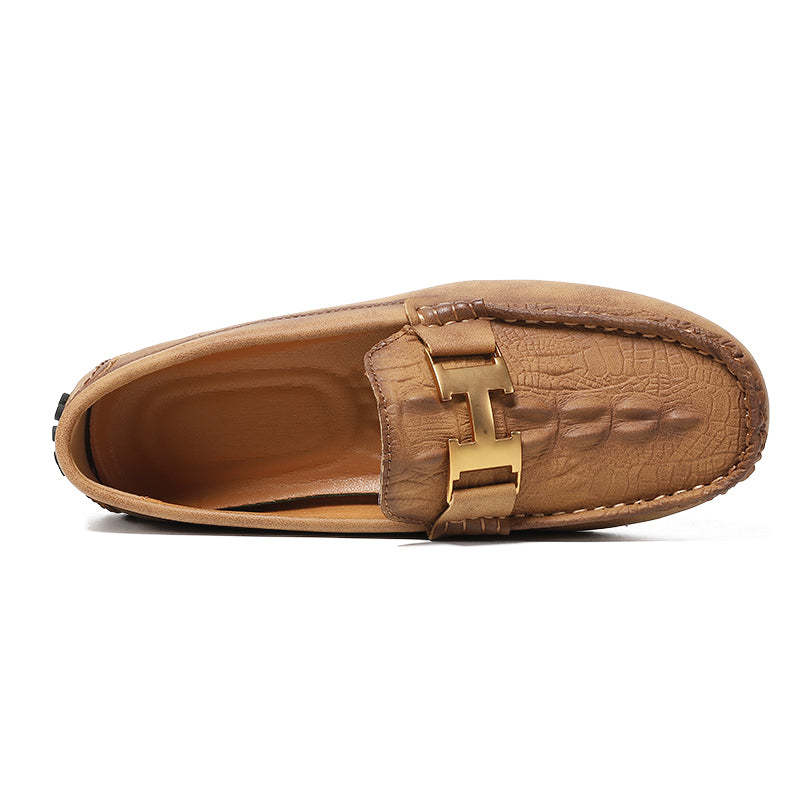 Herren-Leder-Loafer in Übergröße – Slip-On-Mokassins zum Fahren | 2566 