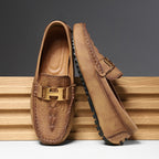 Herren-Leder-Loafer in Übergröße – Slip-On-Mokassins zum Fahren | 2566 