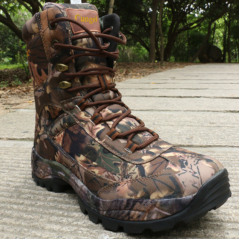 Bottes d'entraînement camouflage à fermeture éclair latérale pour hommes | Q3