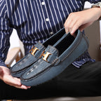 Herren-Leder-Loafer in Übergröße – Slip-On-Mokassins zum Fahren | 2566 