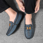 Herren-Leder-Loafer in Übergröße – Slip-On-Mokassins zum Fahren | 2566 