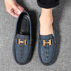Herren-Leder-Loafer in Übergröße – Slip-On-Mokassins zum Fahren | 2566 