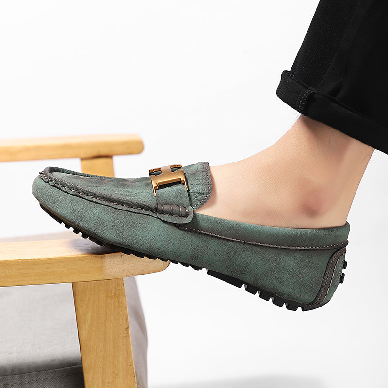 Herren-Leder-Loafer in Übergröße – Slip-On-Mokassins zum Fahren | 2566 