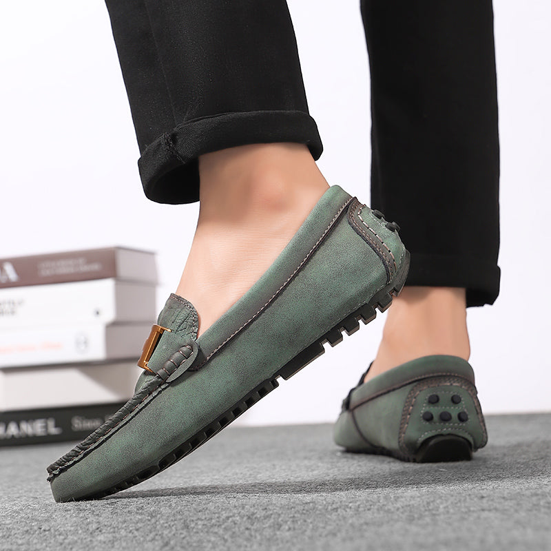 Herren-Leder-Loafer in Übergröße – Slip-On-Mokassins zum Fahren | 2566 