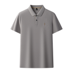 Herren-Poloshirt aus hochwertiger merzerisierter Baumwolle (220 g/m²), sechseckig, Perlenstickerei, Sommerkollektion | 8561 