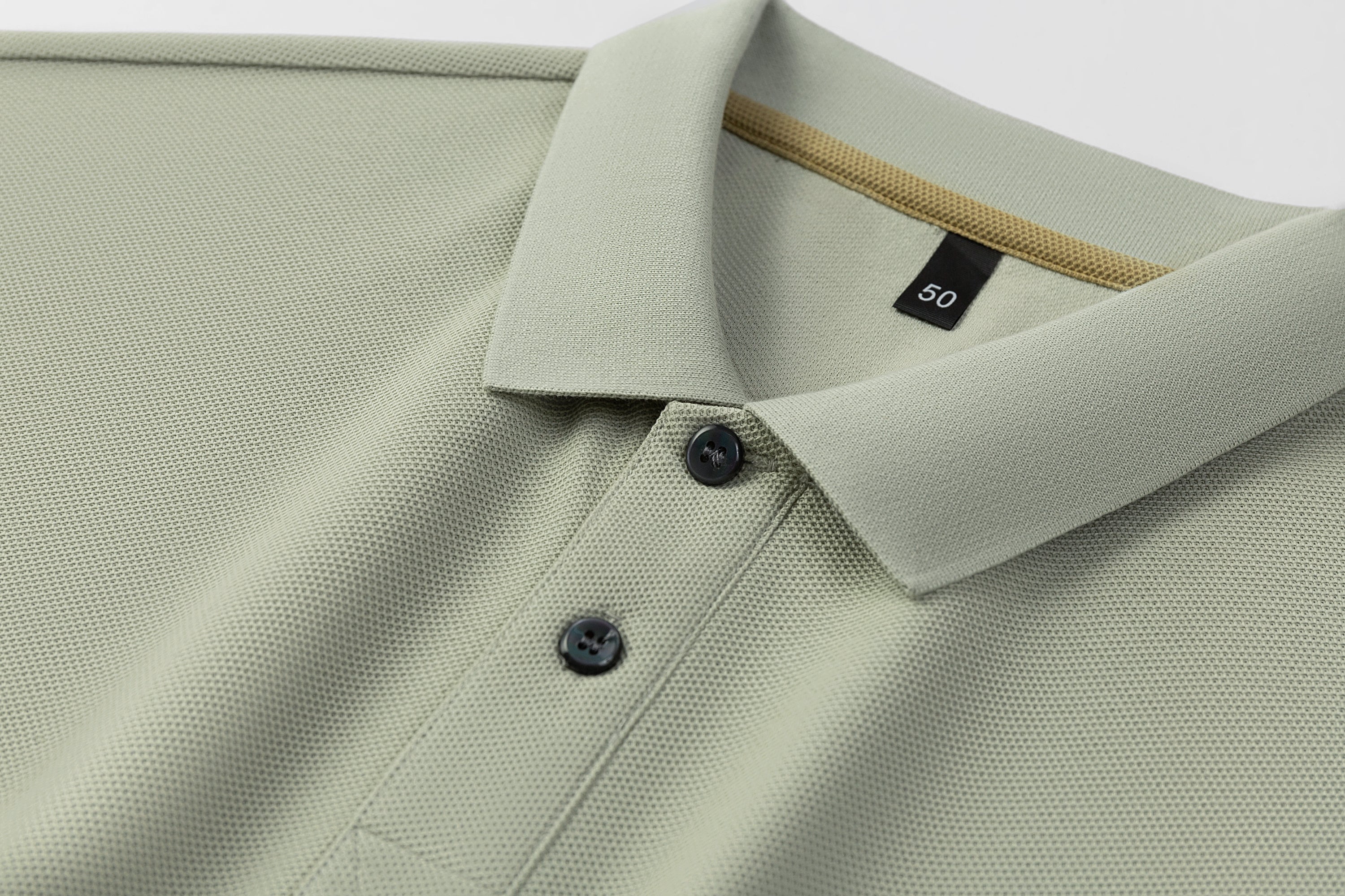 Herren-Poloshirt aus hochwertiger merzerisierter Baumwolle (220 g/m²), sechseckig, Perlenstickerei, Sommerkollektion | 8561 