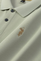 Herren-Poloshirt aus hochwertiger merzerisierter Baumwolle (220 g/m²), sechseckig, Perlenstickerei, Sommerkollektion | 8561 