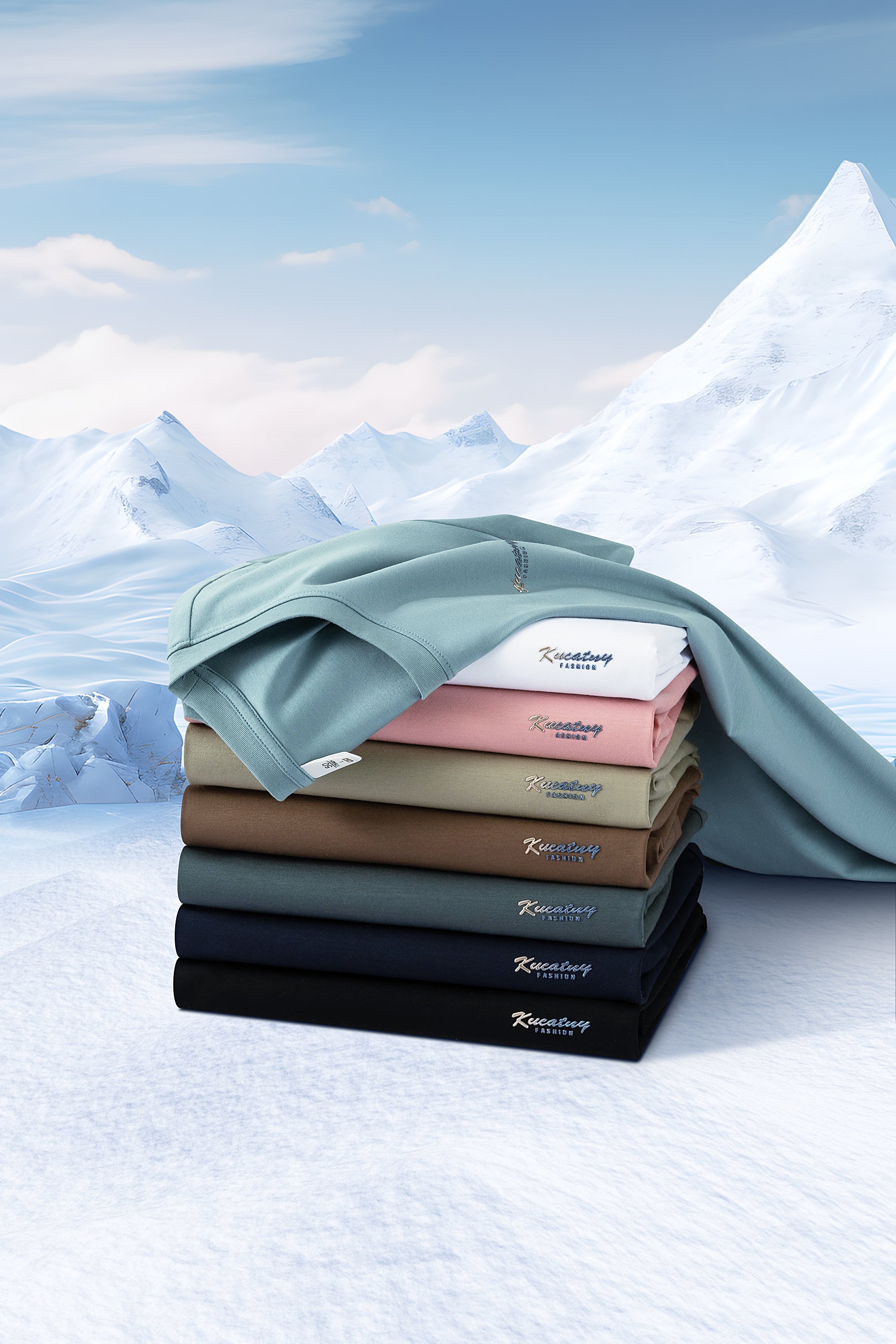 Antibakterielles kühlendes Baumwoll-T-Shirt für Herren – Sommer-Slim-Fit-Oberteil aus Eisseide mit Rundhalsausschnitt | 6550 