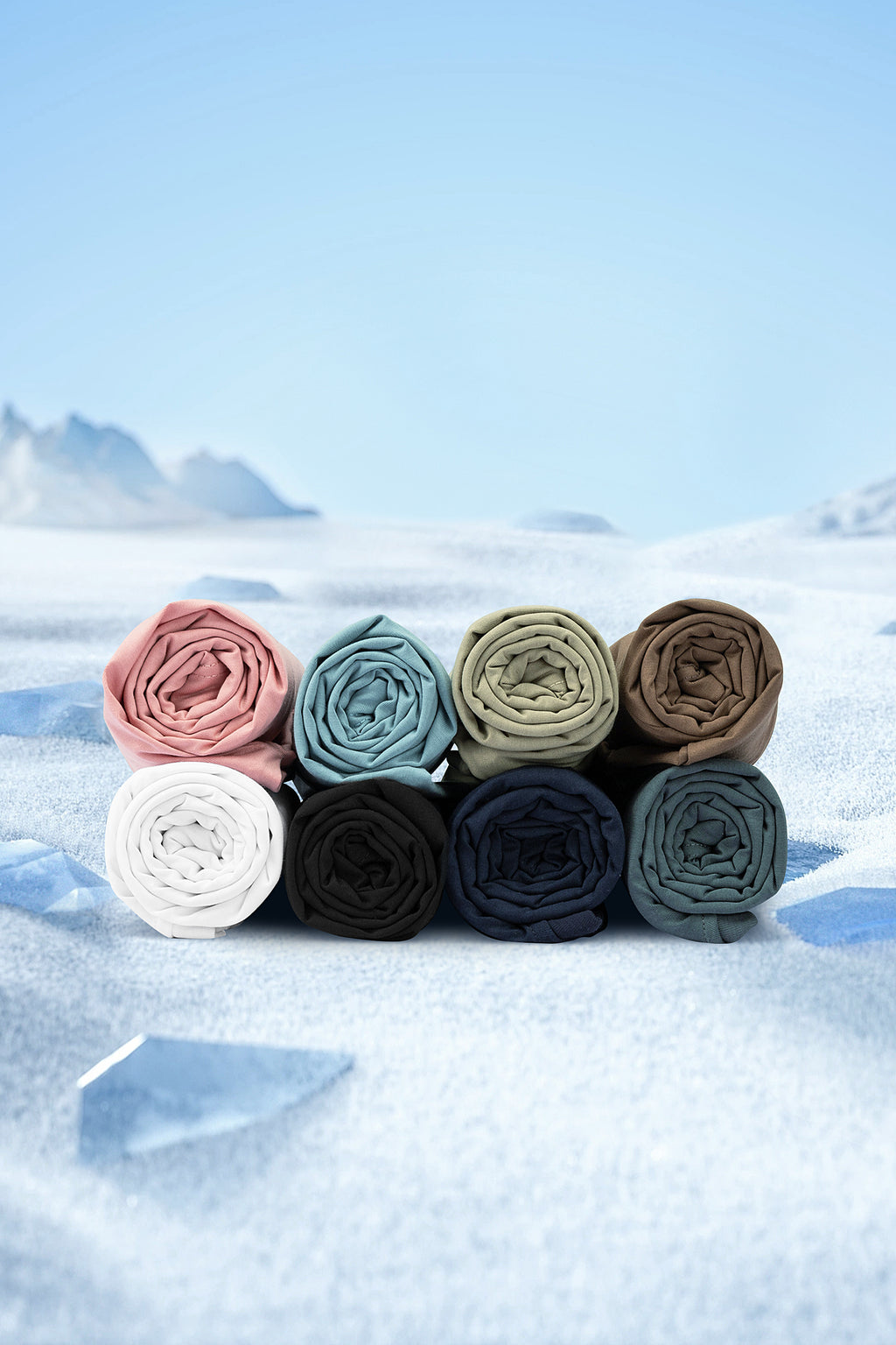 Antibakterielles kühlendes Baumwoll-T-Shirt für Herren – Sommer-Slim-Fit-Oberteil aus Eisseide mit Rundhalsausschnitt | 6550 