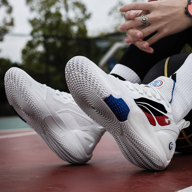 Bequeme Outdoor-Sportschuhe für Herren, atmungsaktiv, rutschfest, gepolstert, Basketball-Sneaker | 8258