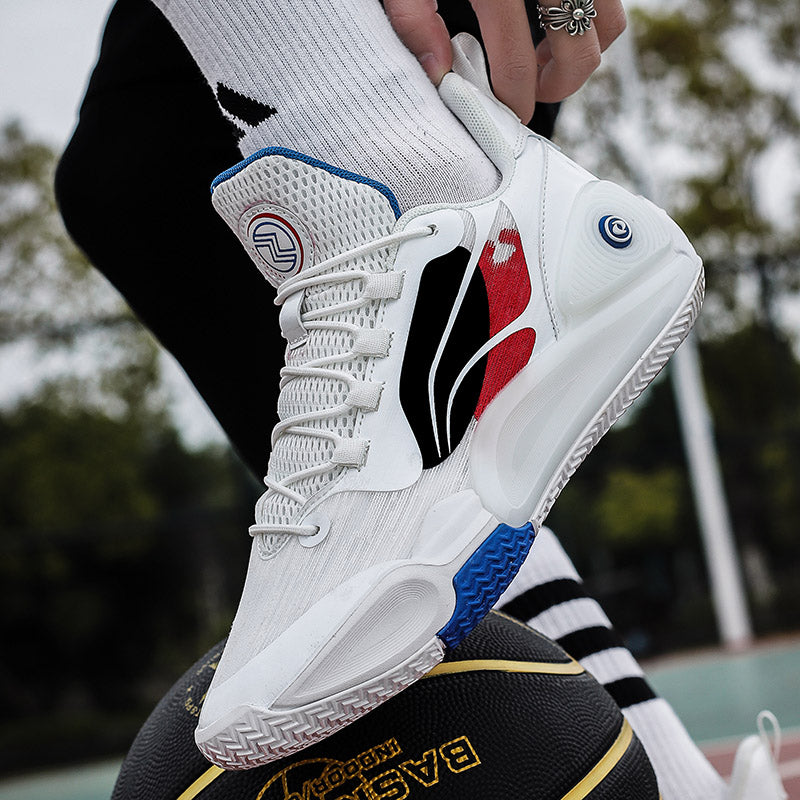 Bequeme Outdoor-Sportschuhe für Herren, atmungsaktiv, rutschfest, gepolstert, Basketball-Sneaker | 8258