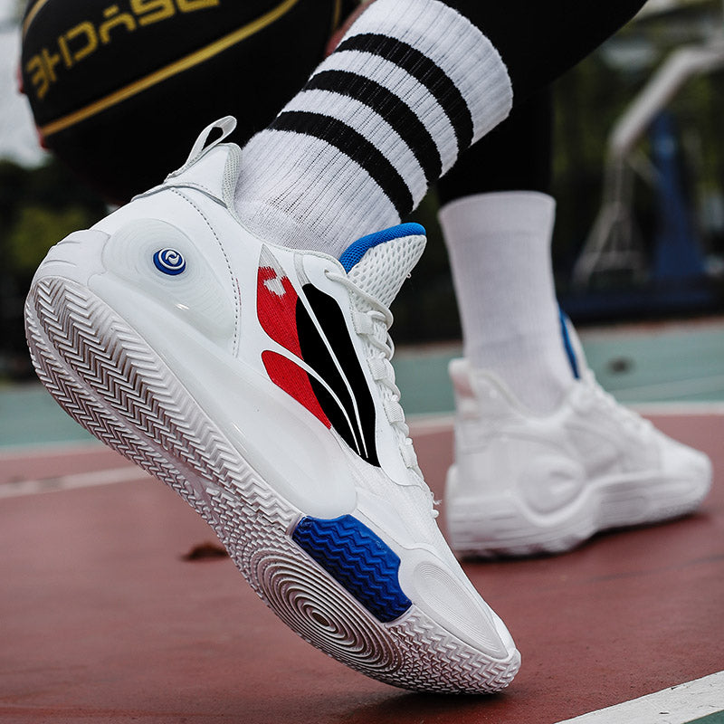 Bequeme Outdoor-Sportschuhe für Herren, atmungsaktiv, rutschfest, gepolstert, Basketball-Sneaker | 8258