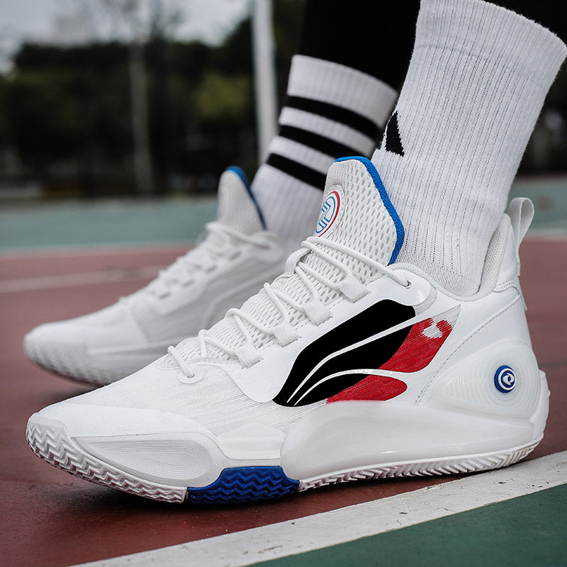 Bequeme Outdoor-Sportschuhe für Herren, atmungsaktiv, rutschfest, gepolstert, Basketball-Sneaker | 8258