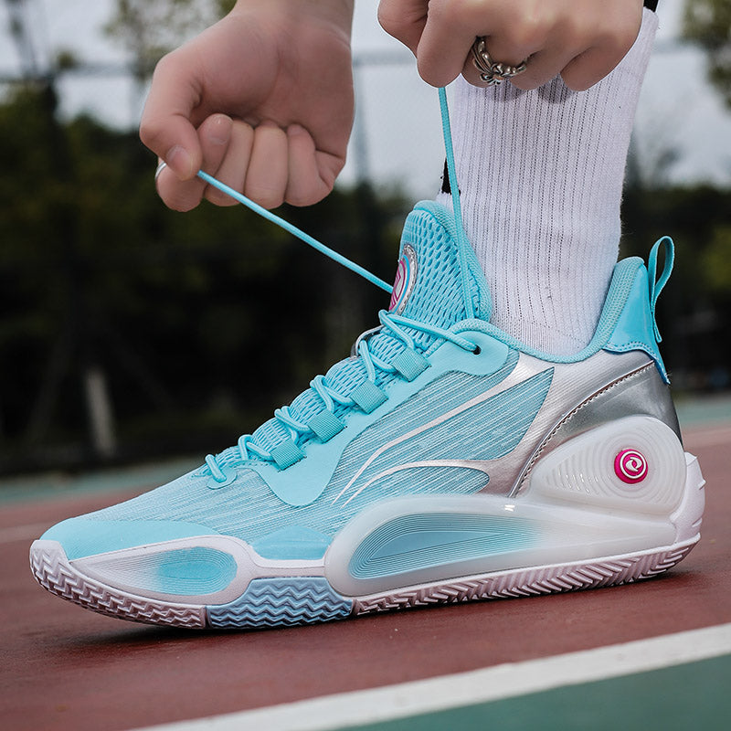 Bequeme Outdoor-Sportschuhe für Herren, atmungsaktiv, rutschfest, gepolstert, Basketball-Sneaker | 8258