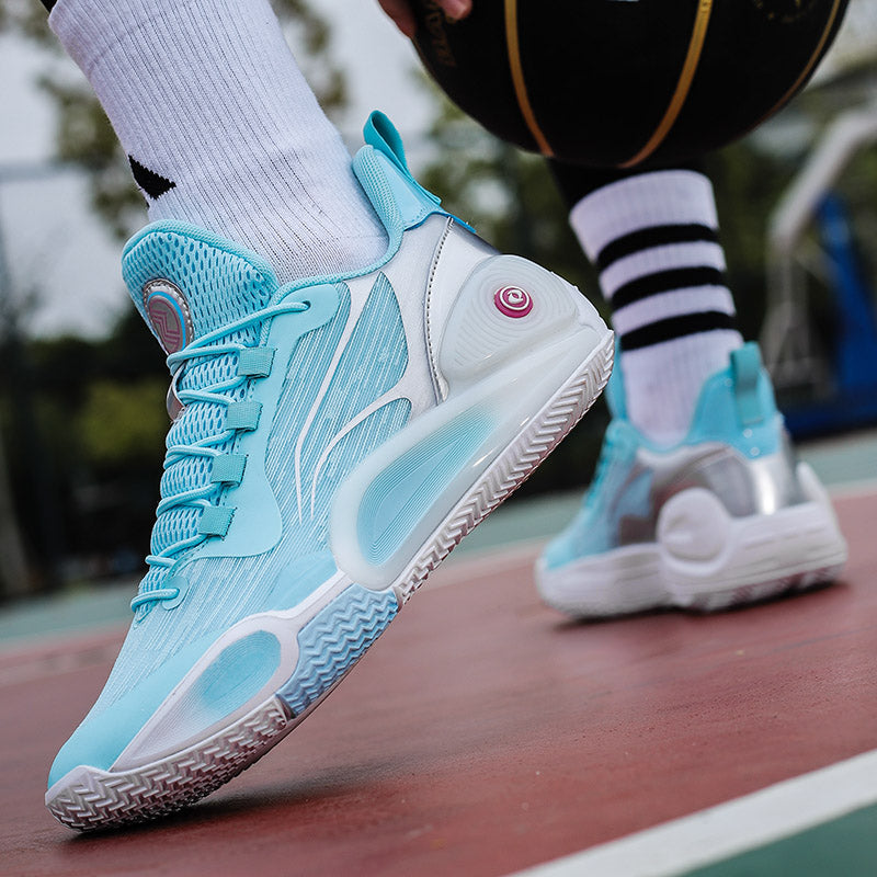 Bequeme Outdoor-Sportschuhe für Herren, atmungsaktiv, rutschfest, gepolstert, Basketball-Sneaker | 8258