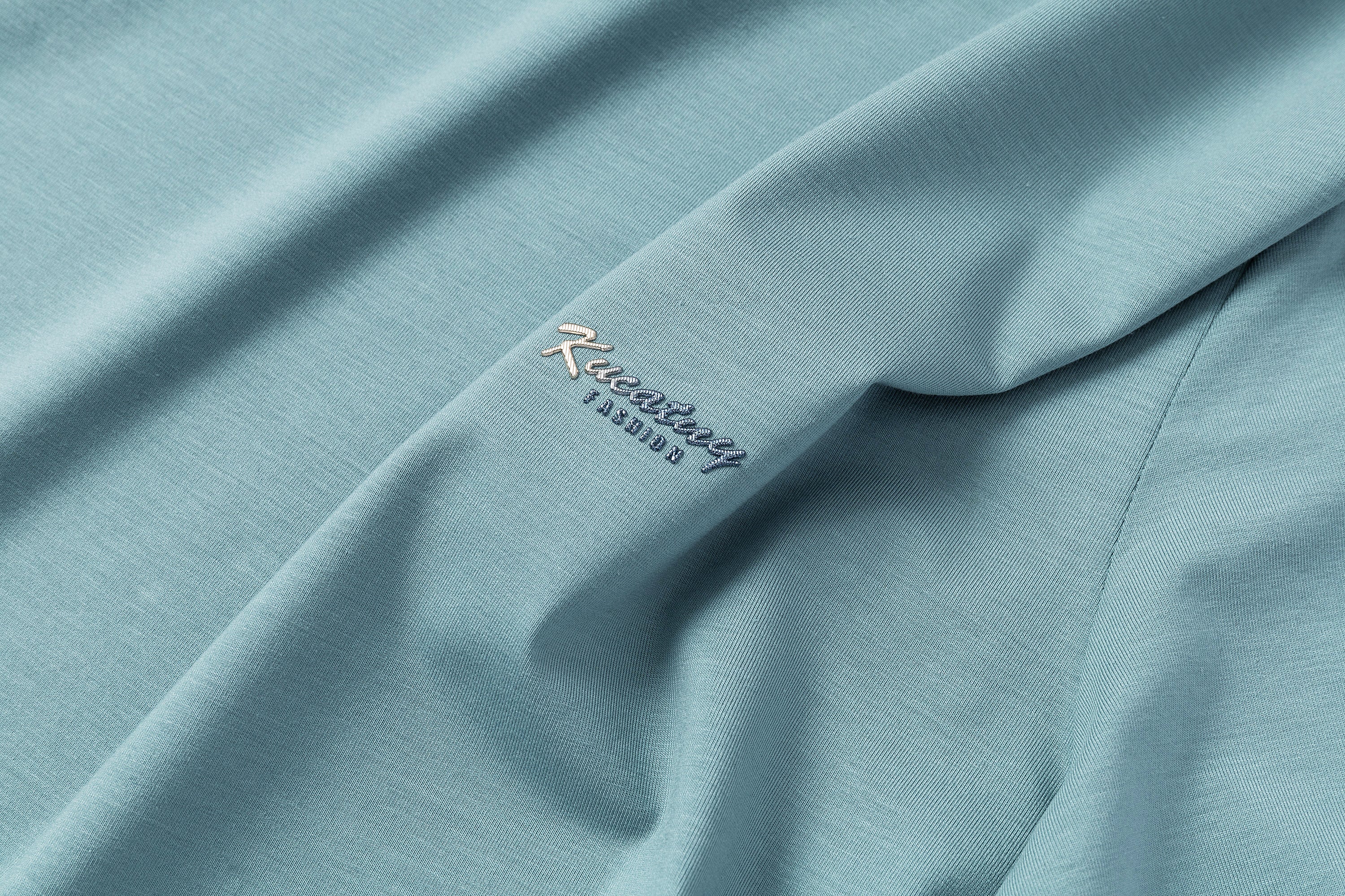 Antibakterielles kühlendes Baumwoll-T-Shirt für Herren – Sommer-Slim-Fit-Oberteil aus Eisseide mit Rundhalsausschnitt | 6550 