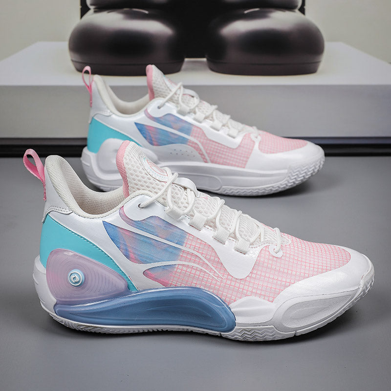 Bequeme Outdoor-Sportschuhe für Herren, atmungsaktiv, rutschfest, gepolstert, Basketball-Sneaker | 8258