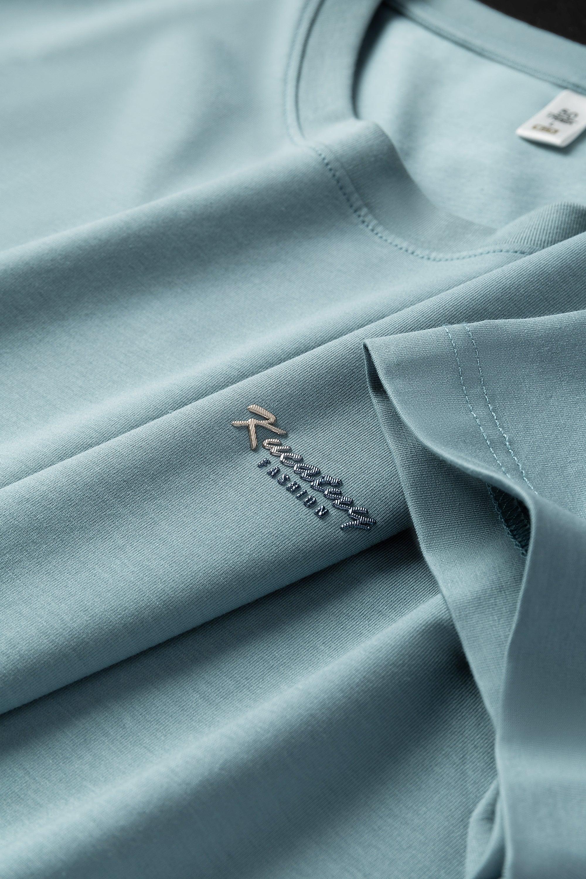 Antibakterielles kühlendes Baumwoll-T-Shirt für Herren – Sommer-Slim-Fit-Oberteil aus Eisseide mit Rundhalsausschnitt | 6550 