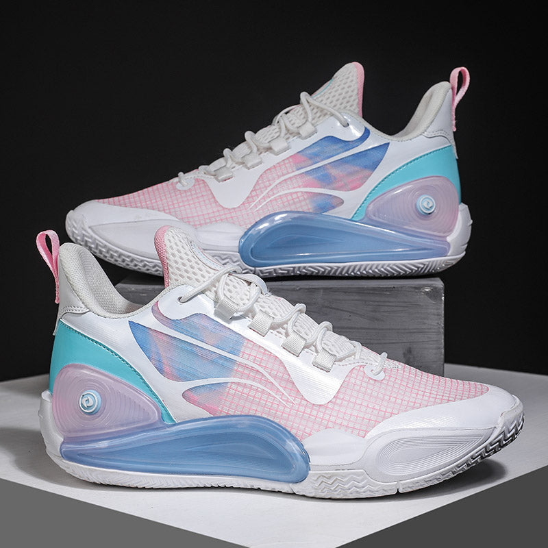 Bequeme Outdoor-Sportschuhe für Herren, atmungsaktiv, rutschfest, gepolstert, Basketball-Sneaker | 8258