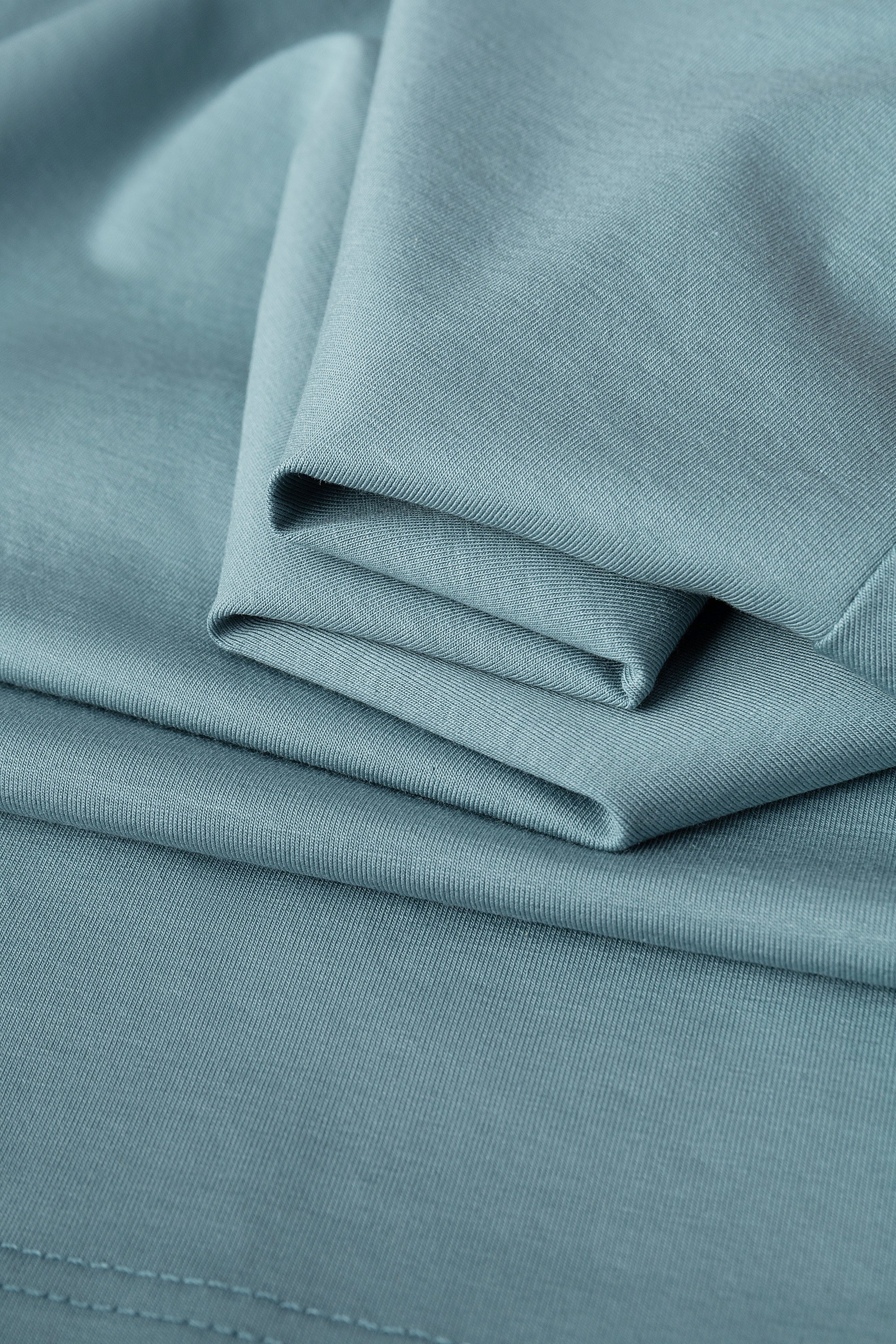 Antibakterielles kühlendes Baumwoll-T-Shirt für Herren – Sommer-Slim-Fit-Oberteil aus Eisseide mit Rundhalsausschnitt | 6550 