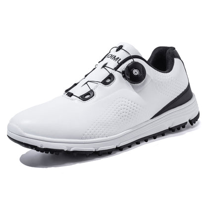 Men's Leather Golf Shoes Waterproof Non-slip Spike less Golf Shoes | 20626