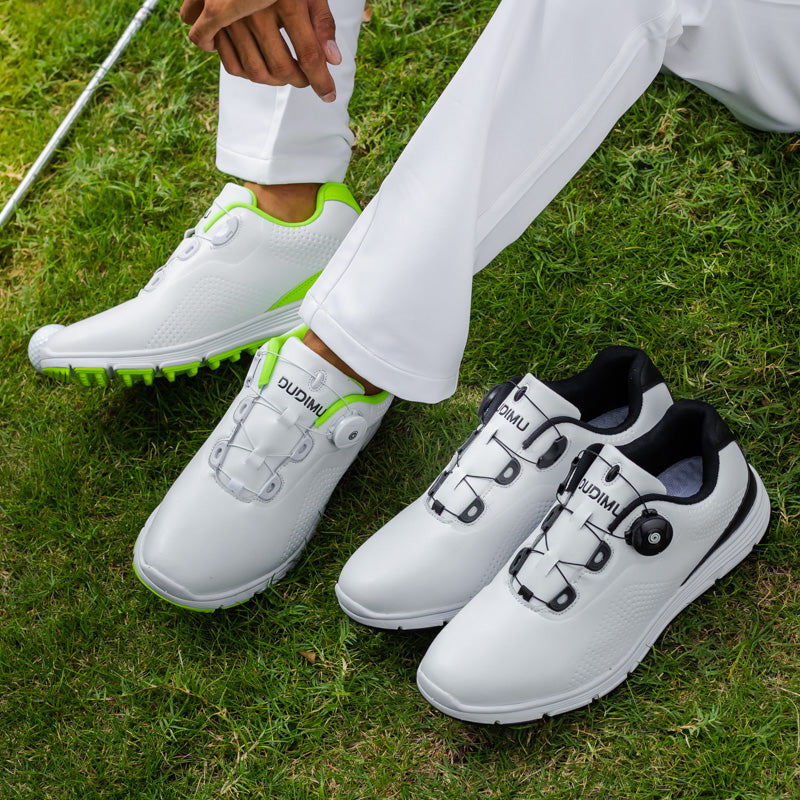 Men's Leather Golf Shoes Waterproof Non-slip Spike less Golf Shoes | 20626