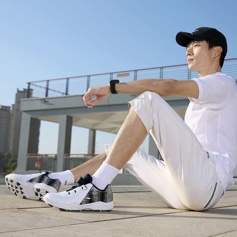 BOA Designer Golfschuhe Wasserdichte Spike-Golftrainer | J8003