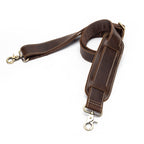 Taschengurt aus echtem Leder, verstellbar, Ersatz-Schultergurt, universelle Drehhaken für Messenger-Laptoptaschen | JD105 