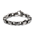 Herren Edelstahl Totenkopf Armband Punk Motorrad Geisterkopf Design Titan Stahl Armband | KB120968-BDJX 