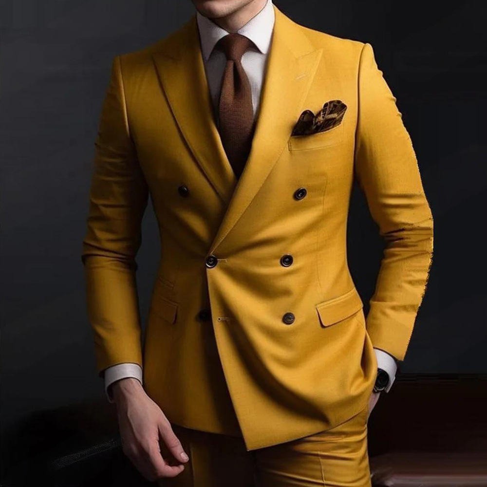 Men's Premium 2pcs Suits – Formal Wedding Groom Attire | 001
