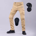 Motorcycle Riding Jeans Casual Cargo Pants with Protective Armor Zipper Pocket Racing Safety Trousers