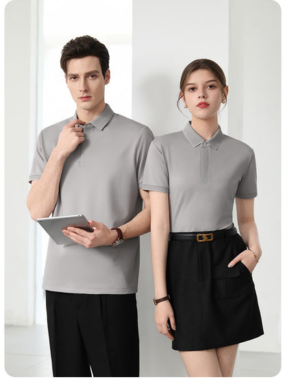 Hochwertiges Poloshirt aus Seidenmischung für Damen und Herren – Antibakteriell, verdeckte Knöpfe, leichtes Sommer-Design 2025 | L11-8318 