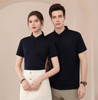 Hochwertiges Poloshirt aus Seidenmischung für Damen und Herren – Antibakteriell, verdeckte Knöpfe, leichtes Sommer-Design 2025 | L11-8318 