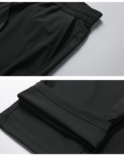 Schnelltrocknende Sommer-Jogginghose aus Eisseide für Herren | Leichte, atmungsaktive Aktivhose mit geradem Bein | L19-6601 