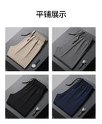 Schnelltrocknende Sommer-Jogginghose aus Eisseide für Herren | Leichte, atmungsaktive Aktivhose mit geradem Bein | L19-6601 