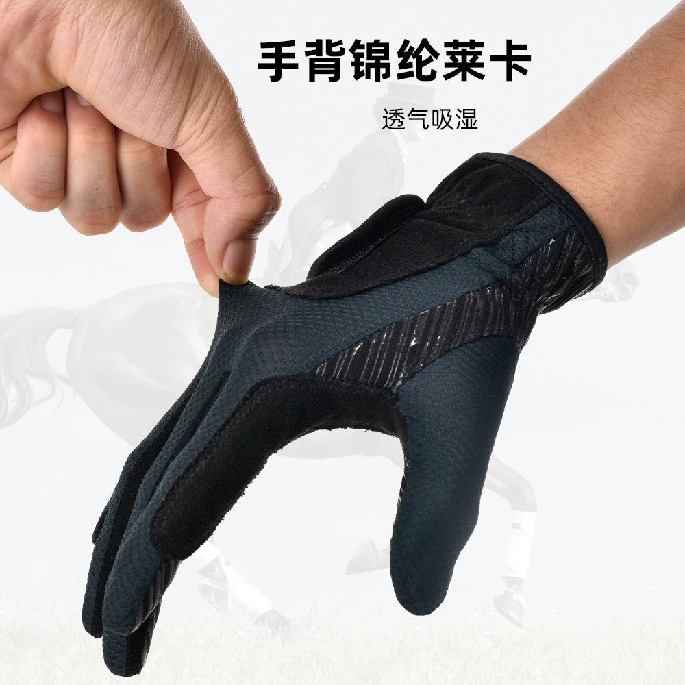 Boodun Reithandschuhe – Rutschfeste Vollfinger-Polo-Reithandschuhe | L221727