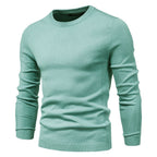 Verdickter Slim Fit Strickpullover für Herren – Rundhalspullover mit dezentem Glanz | LOW001
