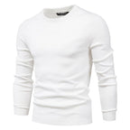Verdickter Slim Fit Strickpullover für Herren – Rundhalspullover mit dezentem Glanz | LOW001