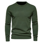 Verdickter Slim Fit Strickpullover für Herren – Rundhalspullover mit dezentem Glanz | LOW001