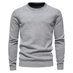 Verdickter Slim Fit Strickpullover für Herren – Rundhalspullover mit dezentem Glanz | LOW001