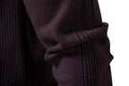 Verdickter Slim Fit Strickpullover für Herren – Rundhalspullover mit dezentem Glanz | LOW001