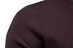 Verdickter Slim Fit Strickpullover für Herren – Rundhalspullover mit dezentem Glanz | LOW001